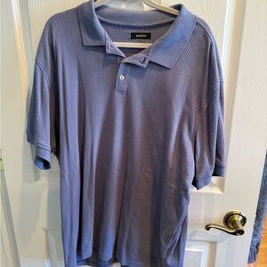 Alfani Men's Textured Polo in Slate Blue